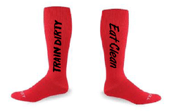 Eat Clean Train Dirty knee high socks